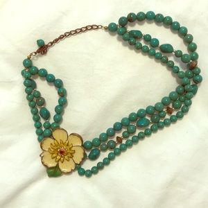 Fab faux turquoise necklace